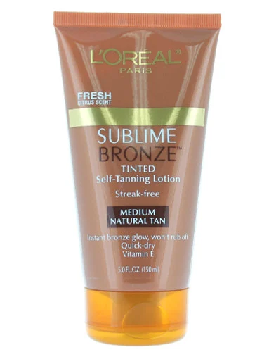 Loreal Sublime Bronze Tinted Self-Tanning Lotion 5 Fl Oz - Medium Natural Tan