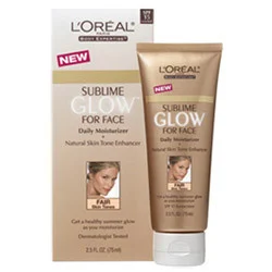 Loreal Sublime Glow for Face Daily Moisturizer & Natural Skin Tone Enhancer, Medium Skin Tones, SPF 15, 2.5 oz