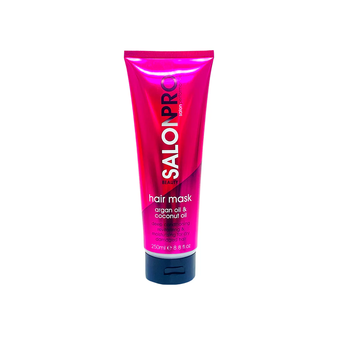 Beauty SalonPro Hair Mask Tube Argan Oil & Coconut Oil 250ml – Beauty Outlet