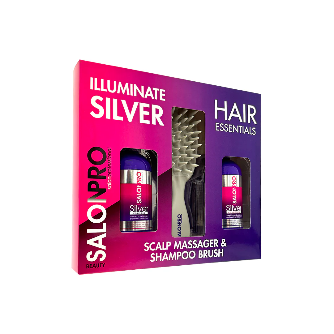 Beauty SalonPro Hair Essentials Set Illuminate Silver Shampoo Conditio – Beauty Outlet