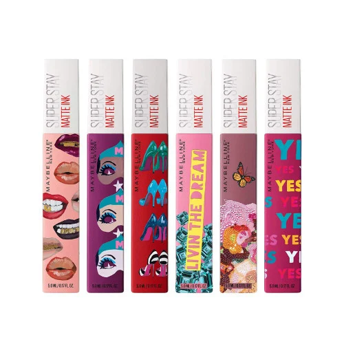 Maybelline Superstay Matte Ink Liquid Lipstick x Ashley Longshore 6 Piece Set