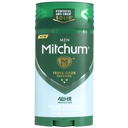Mitchum Triple Odor Defense Invisible Solid Antiperspirant & Deodorant, Clean Control
