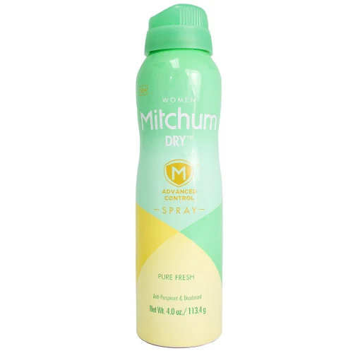 Mitchum Dry Women Advanced Control Anti-Perspirant & Deodorant Spray 4 oz, Pure Fresh