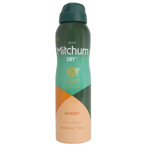 Mitchum Dry Men Advanced Control Anti-Perspirant & Deodorant Spray 4 oz, Sport