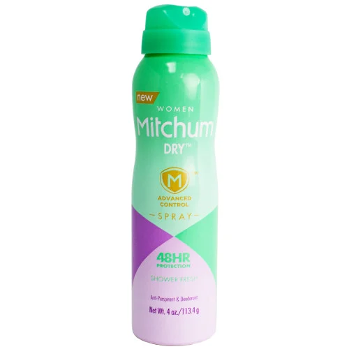 Mitchum Dry Women Advanced Control Anti-Perspirant & Deodorant Spray 4 oz, Shower Fresh