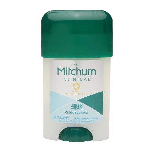 Mitchum Men Clinical Soft Solid Anti-Perspirant & Deodorant 1.6 oz - Clean Control