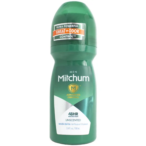 Mitchum Men Advanced Control Invisible Roll-On Antiperspirant & Deodorant 3.4 fl oz, Unscented