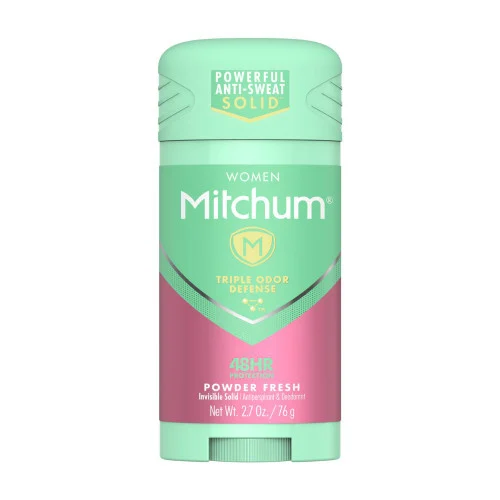 Mitchum Women Triple Odor Defense Invisible Solid Antiperspirant & Deodorant, Powder Fresh 2.7 oz