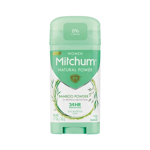 Mitchum Women Natural Power Invisible Solid Deodorant, Eucalyptus 2.7 oz
