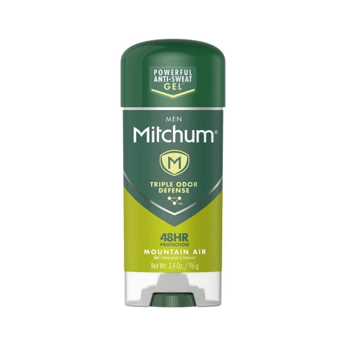 Mitchum Men Triple Odor Defense Gel Antiperspirant & Deodorant, Mountain Air 3.4 oz