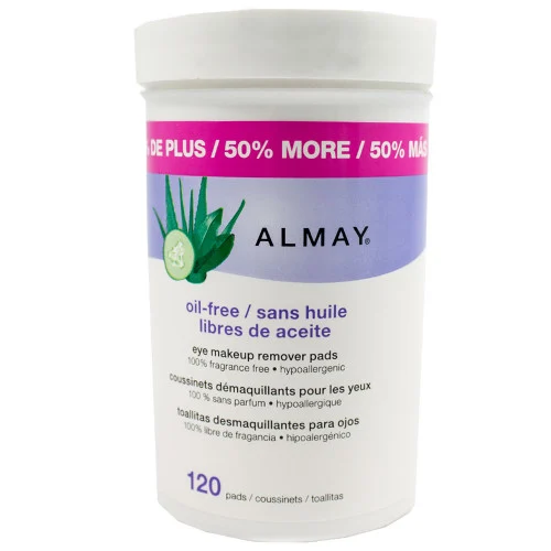 Almay Non-Oily Eye Makeup Remover Pads, 120 ct.