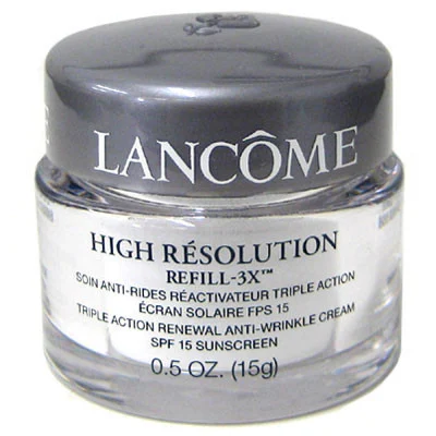 Lancome High Resolution Refill-3X Triple Action Renewal Anti-Wrinkle Cream, .5 oz.