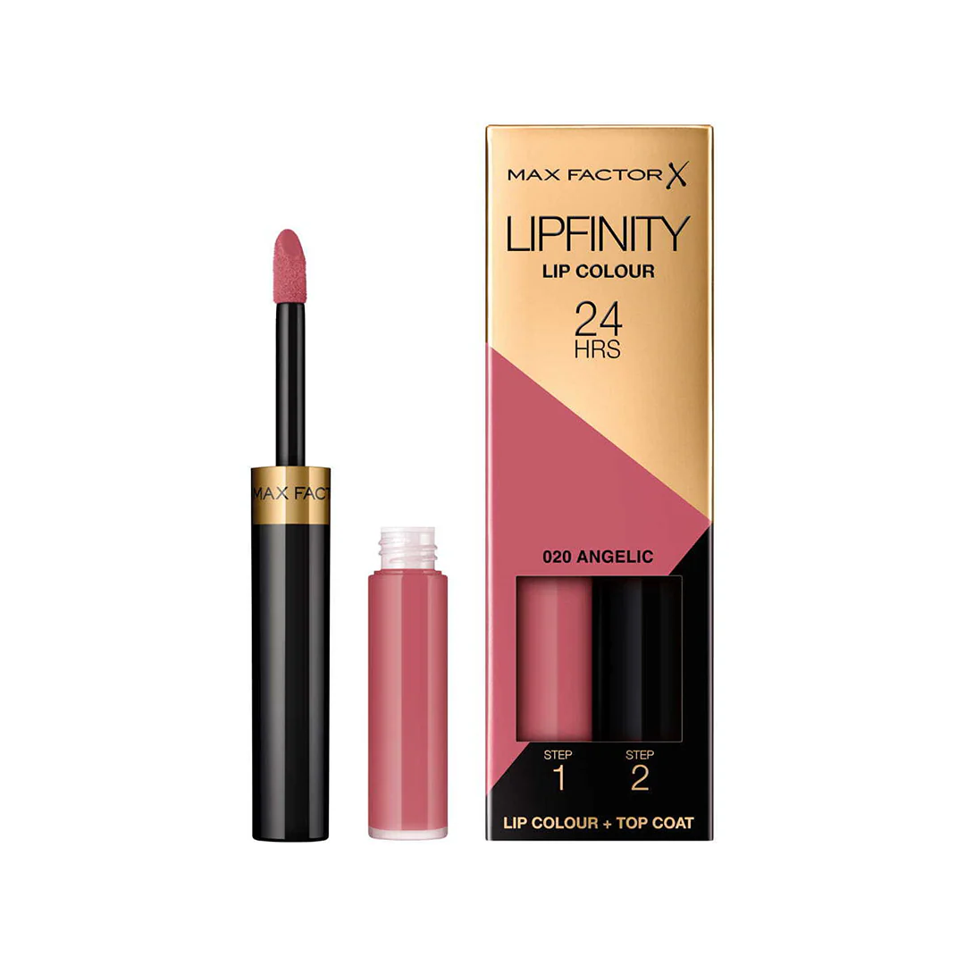 Max Factor Lipfinity Lip Gloss & Top Coat 020 Angelic – Beauty Outlet