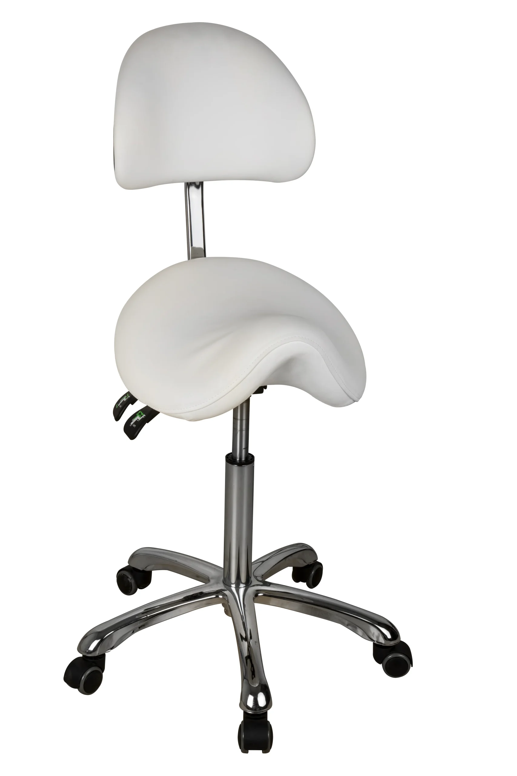 Silverfox Saddle Stool with Back