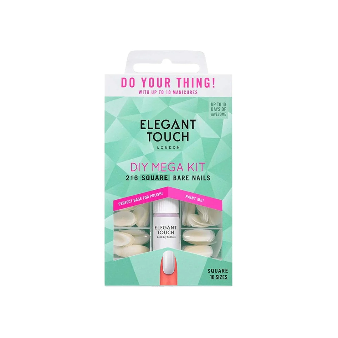 Elegant Touch False Nails Bare Mega Kit – Beauty Outlet
