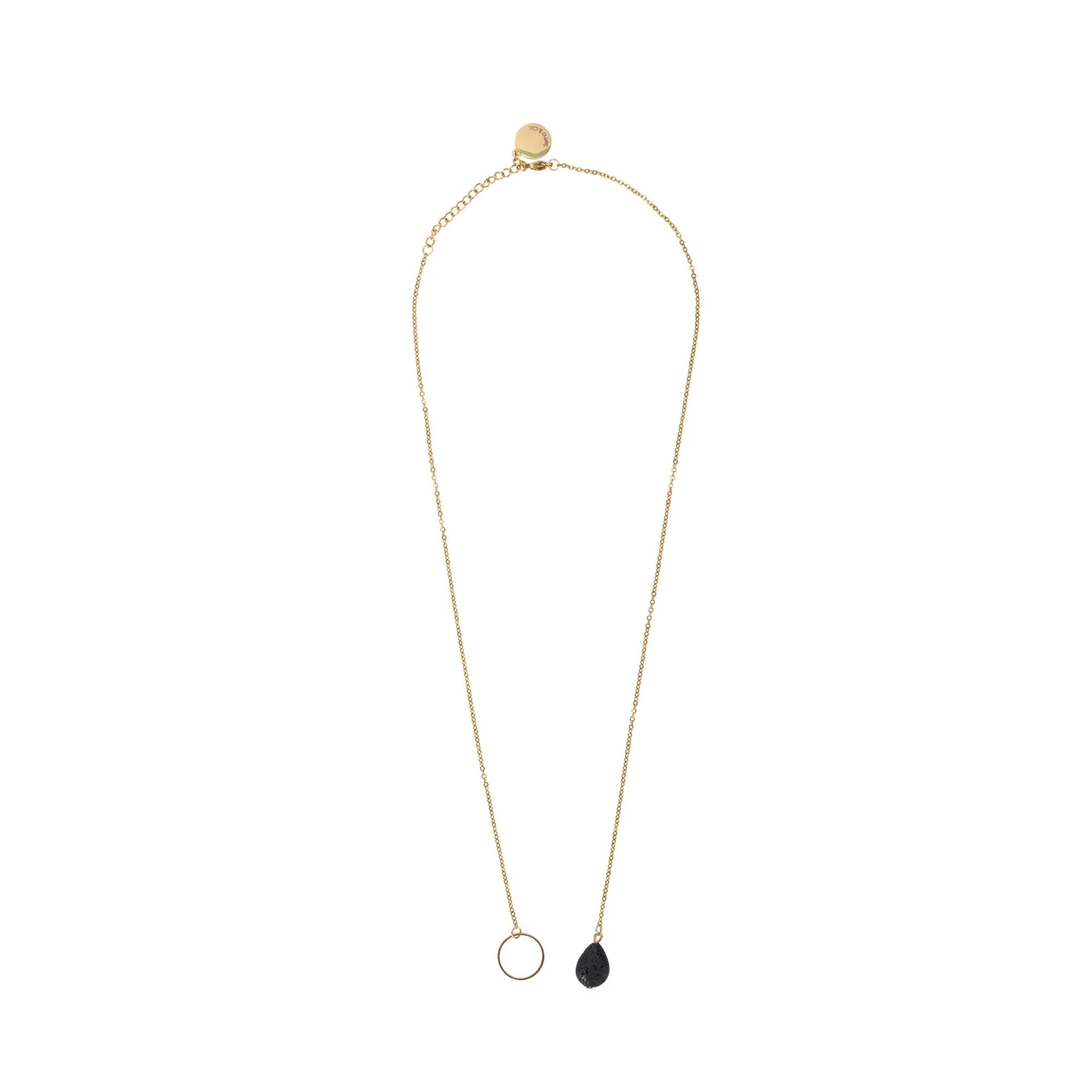 Serina & Company Tear Drop Lava Necklace