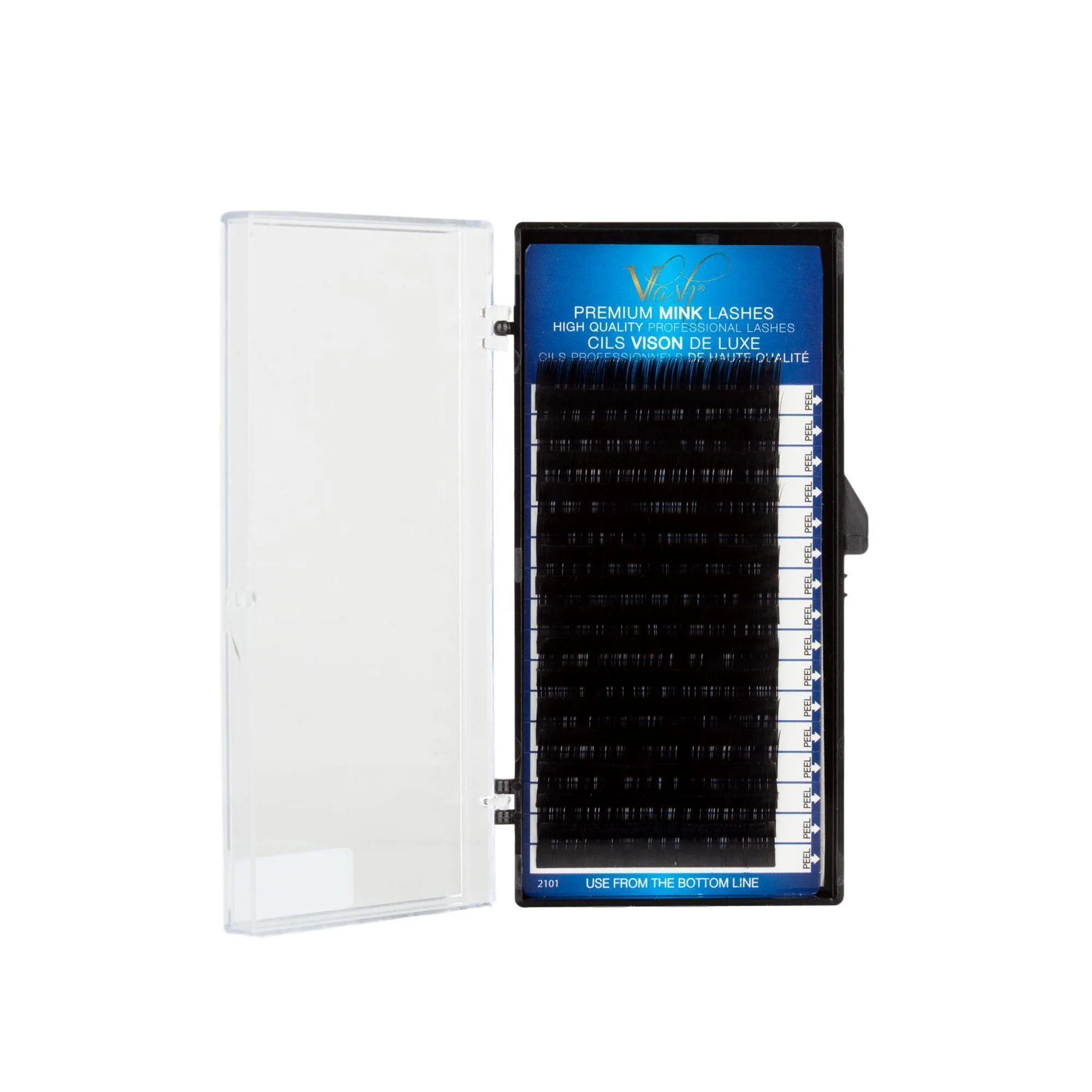 Vlash Faux Mink Lashes C-Curl, Black Lashes 5000 ct., 1-Tray