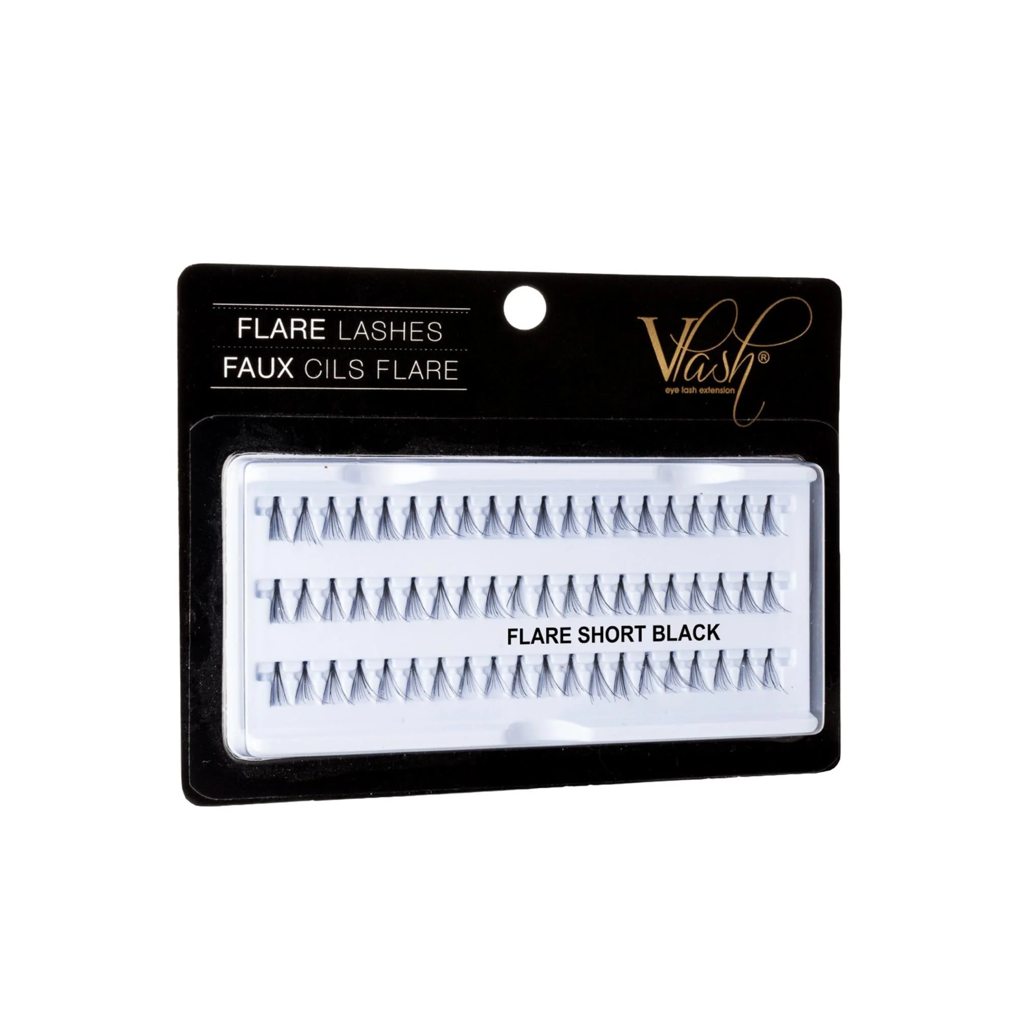 Vlash Flare Lashes, Short, 60 Pcs per Tray