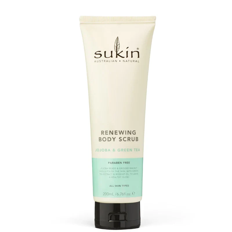 Sukin Renewing Body Scrub Jojoba & Green Tea 200ml – Beauty Outlet
