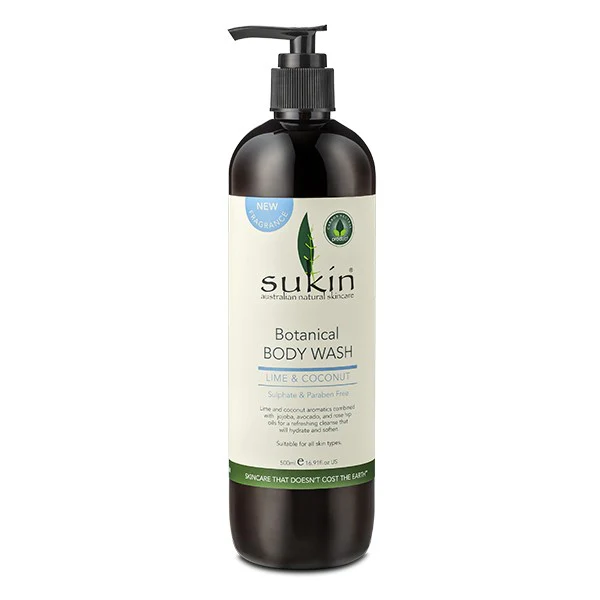 Sukin Botanical Body Wash Lime & Coconut 500ml – Beauty Outlet