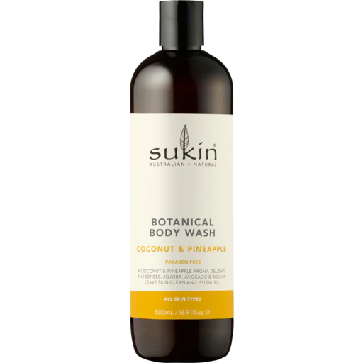 Sukin Botanical Body Wash Coconut & Pineapple 500ml – Beauty Outlet