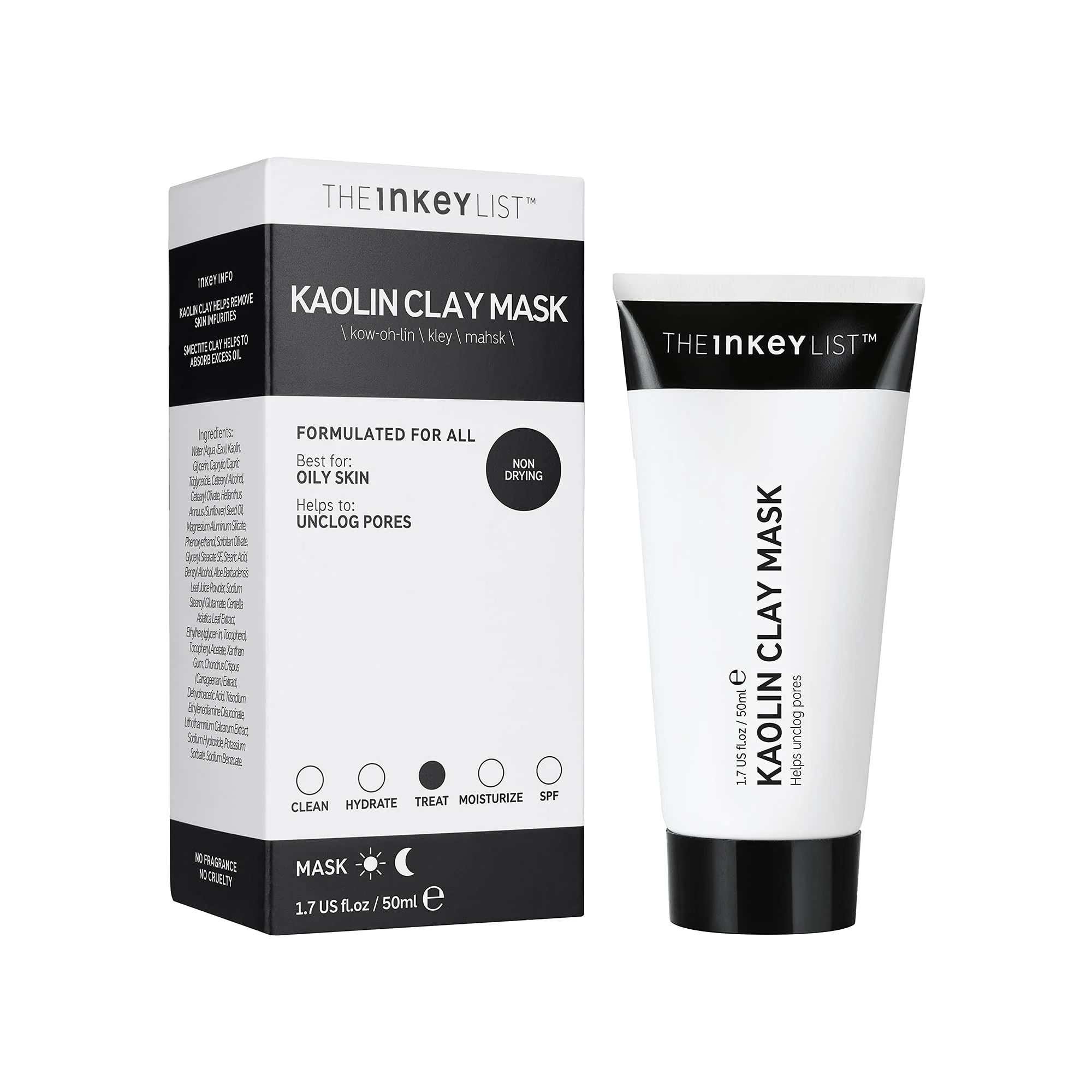 Inkey Kaolin Clay Mask 50ml – Beauty Outlet