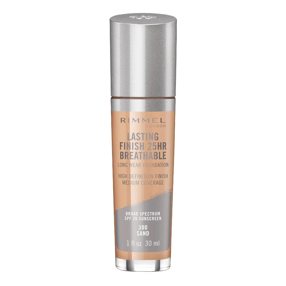 Rimmel Lasting Finish 25HR Breathable Foundation 300 Sand – Beauty Outlet