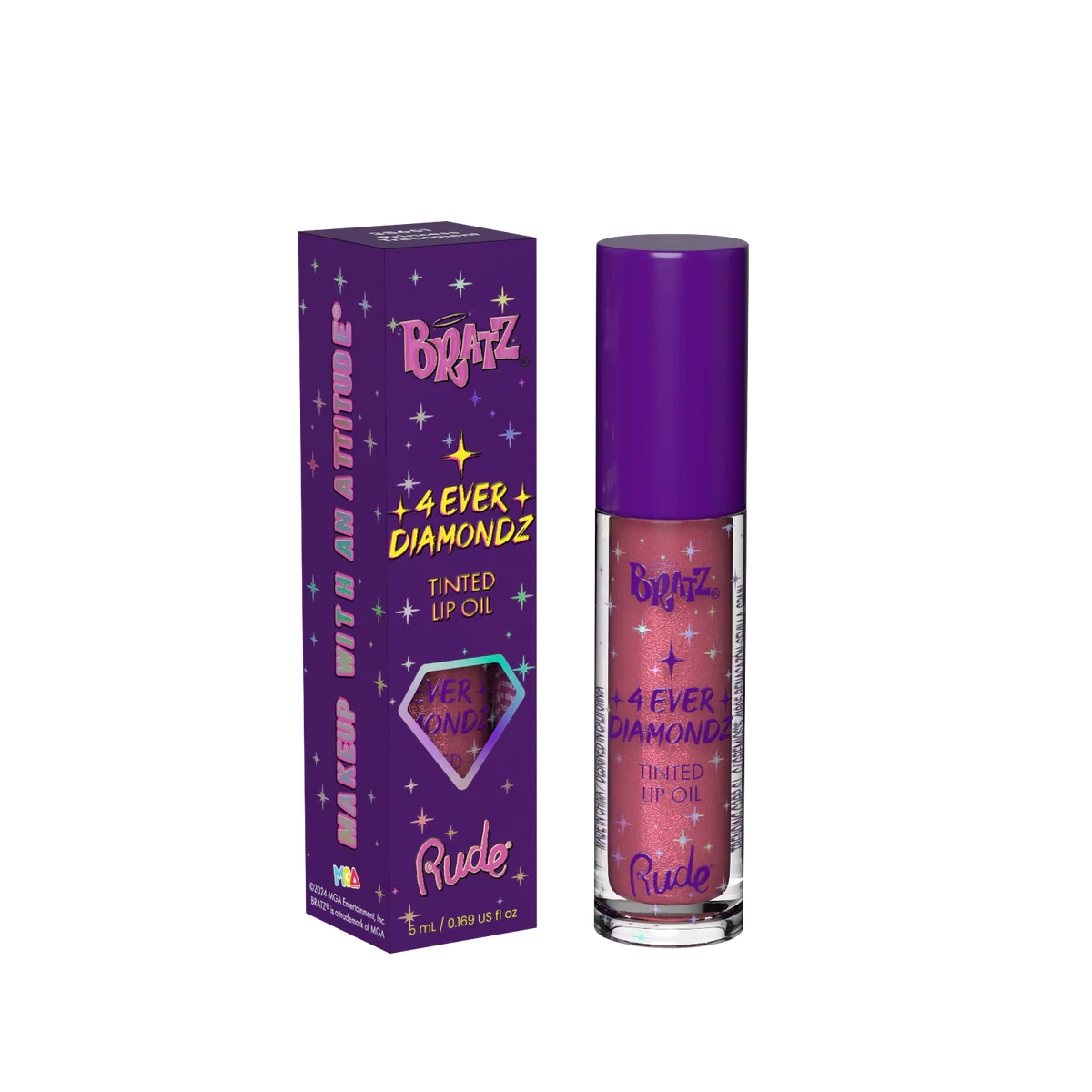RUDE Bratz 4 Ever Diamondz Tinted Lip Oil