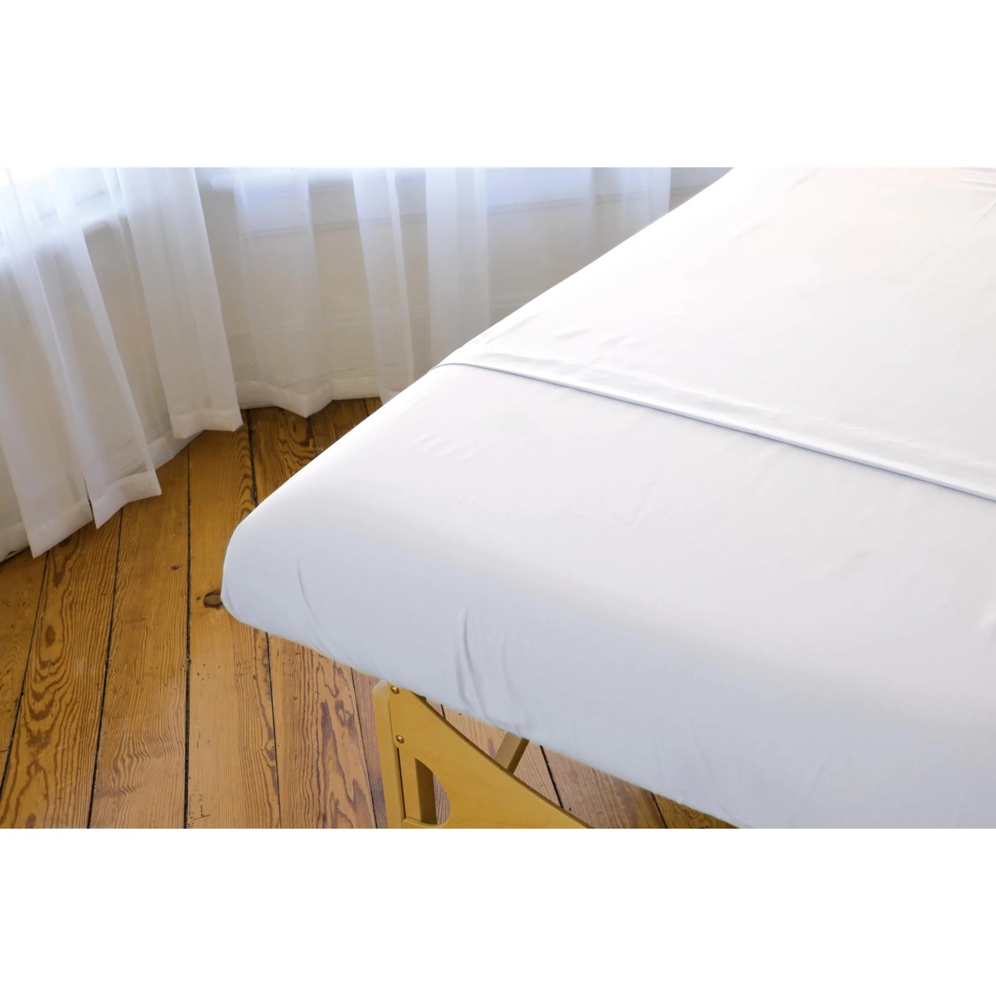 Sposh Premium Waterproof Fitted Sheet and Face Rest Cover for Massage Tables,White