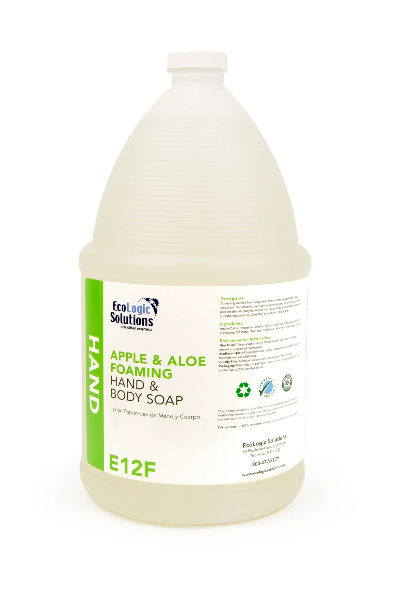 Foaming Hand Soap with Aloe & Apple Fragrance, 1 Gallon