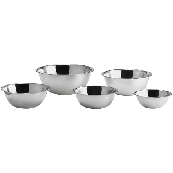 Stainless Steel Bowls, Set of 5