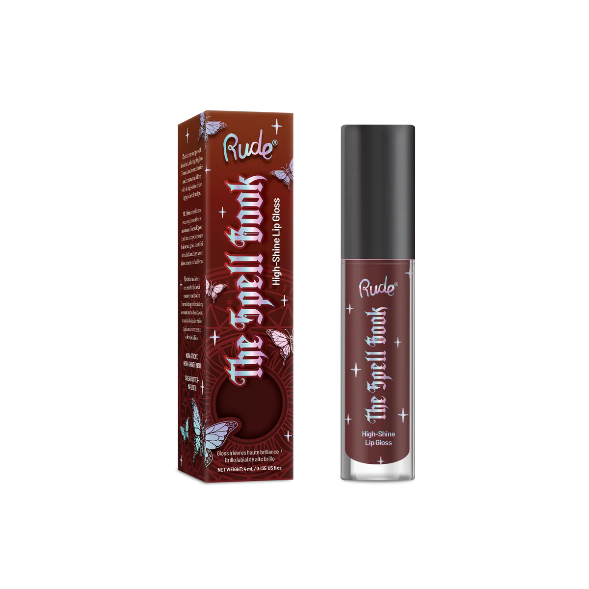 RUDE The Spell Book High-Shine Lip Gloss