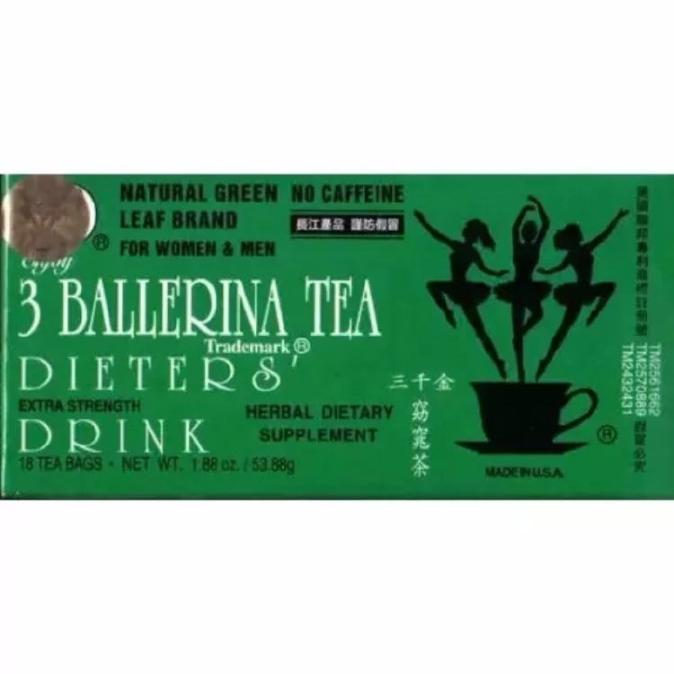 3 Ballerina Herbal Tea Extra Strength - Green Tea