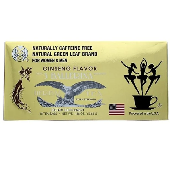 3 Ballerina Herbal Tea Extra Strength - Ginseng Flavor