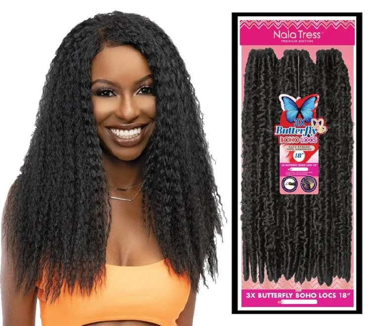 Nala Tress 3X Butterfly Boho Locs - 18 Inch - # 1