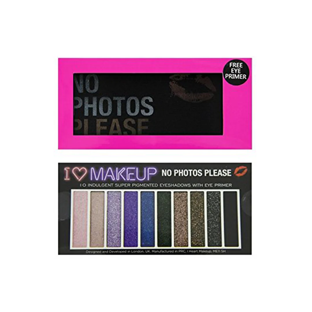 I Heart Makeup Eyeshadow Palette No Photos Please – Beauty Outlet