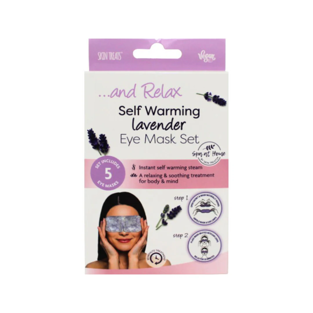 Skin Treats Self Warming Lavender Eye Mask 5 Piece – Beauty Outlet