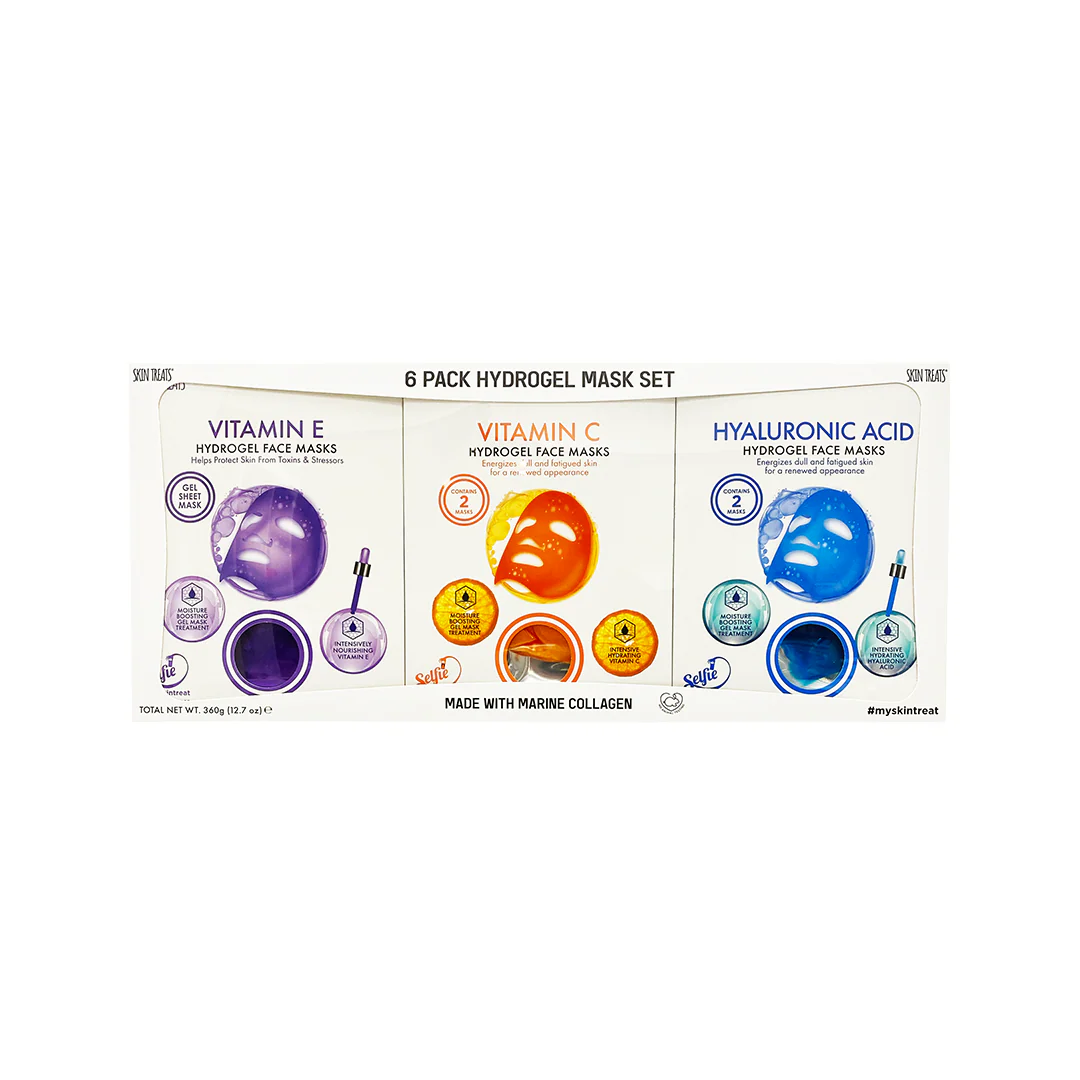 Skin Treats 6 Pack Hydrogel Mask Set – Beauty Outlet