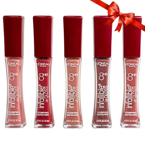 Loreal Infallible Plumping Lip Gloss 5-Pack
