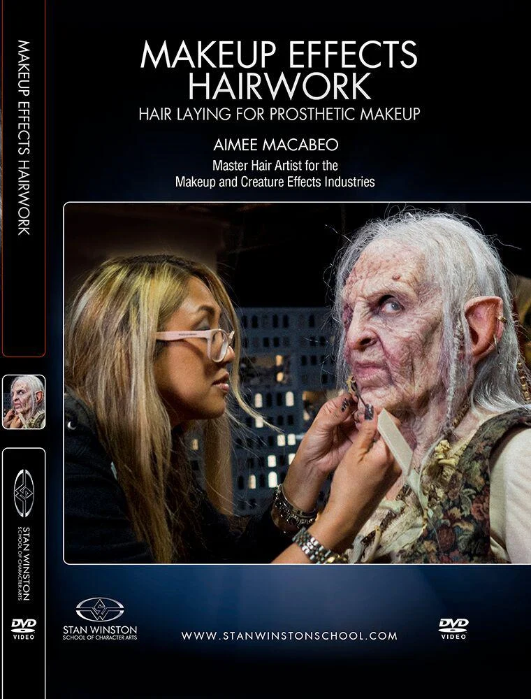 Stan Winston Studio Character Hairwork - Hair Laying for Prosthetic Makeup (DVD)