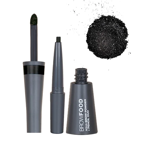 Lashfood Aqua Brow Powder and Pencil Duo - Charcoal 1 piece 