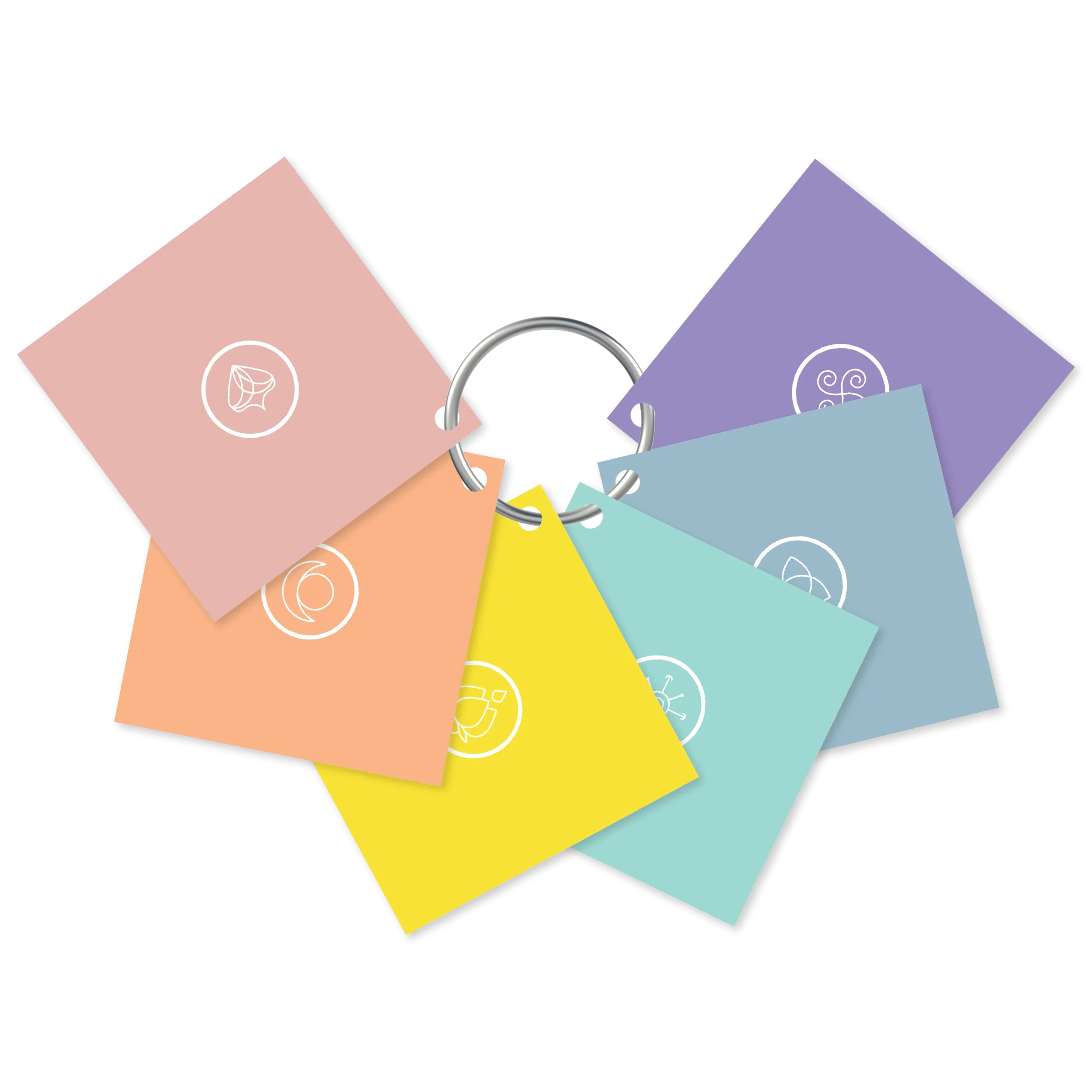 Bellabaci Ritual Consultation Cards with Key Ring, 6 Piece