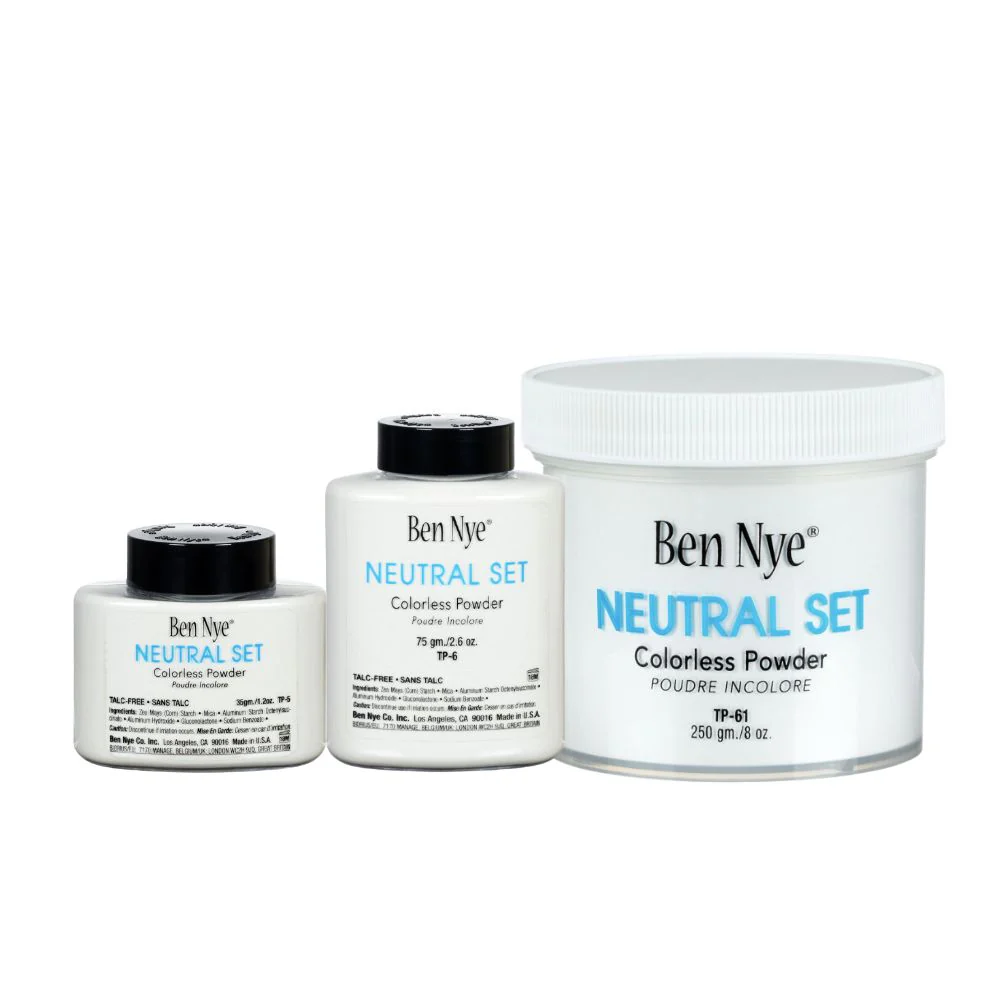 Ben Nye Colorless Face Powder Neutral Set