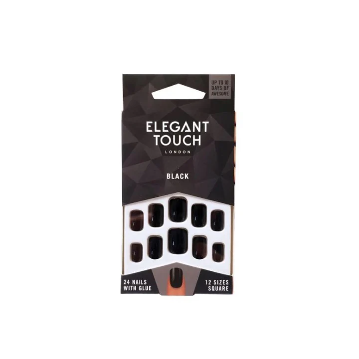 Elegant Touch False Nails Black – Beauty Outlet