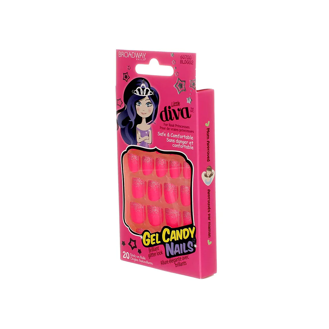 Broadway Little Diva 20 Nails 60700 Pink Glitter – Beauty Outlet