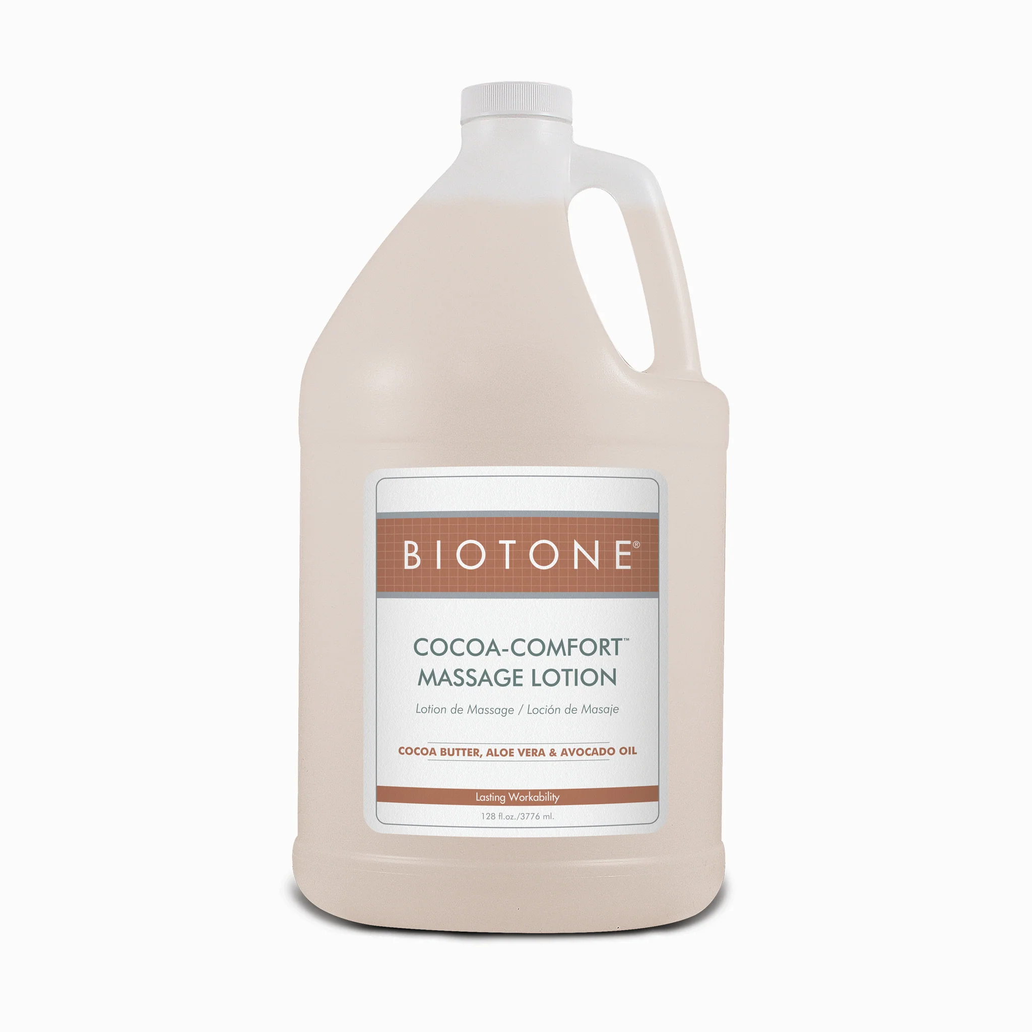 BIOTONE Cocoa-Comfort Massage Lotion, 1 gallon