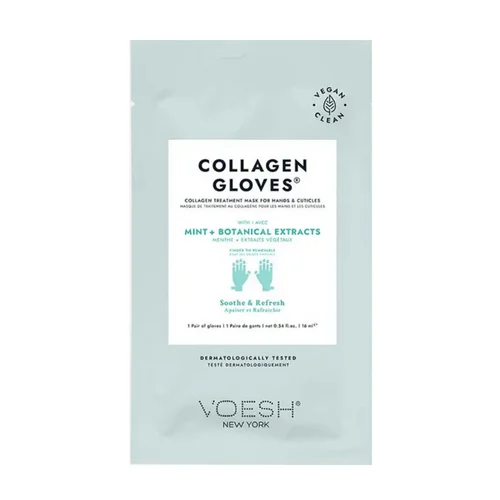 Voesh Collagen Gloves Mint (1 Pair) 1 set