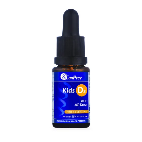 CanPrev D3 Drops Kids 400IU - MCT base 15 ml / 0.5 fl oz 