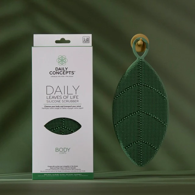 Daily Concepts Leaves of Life Silicone Scrubber, BODY