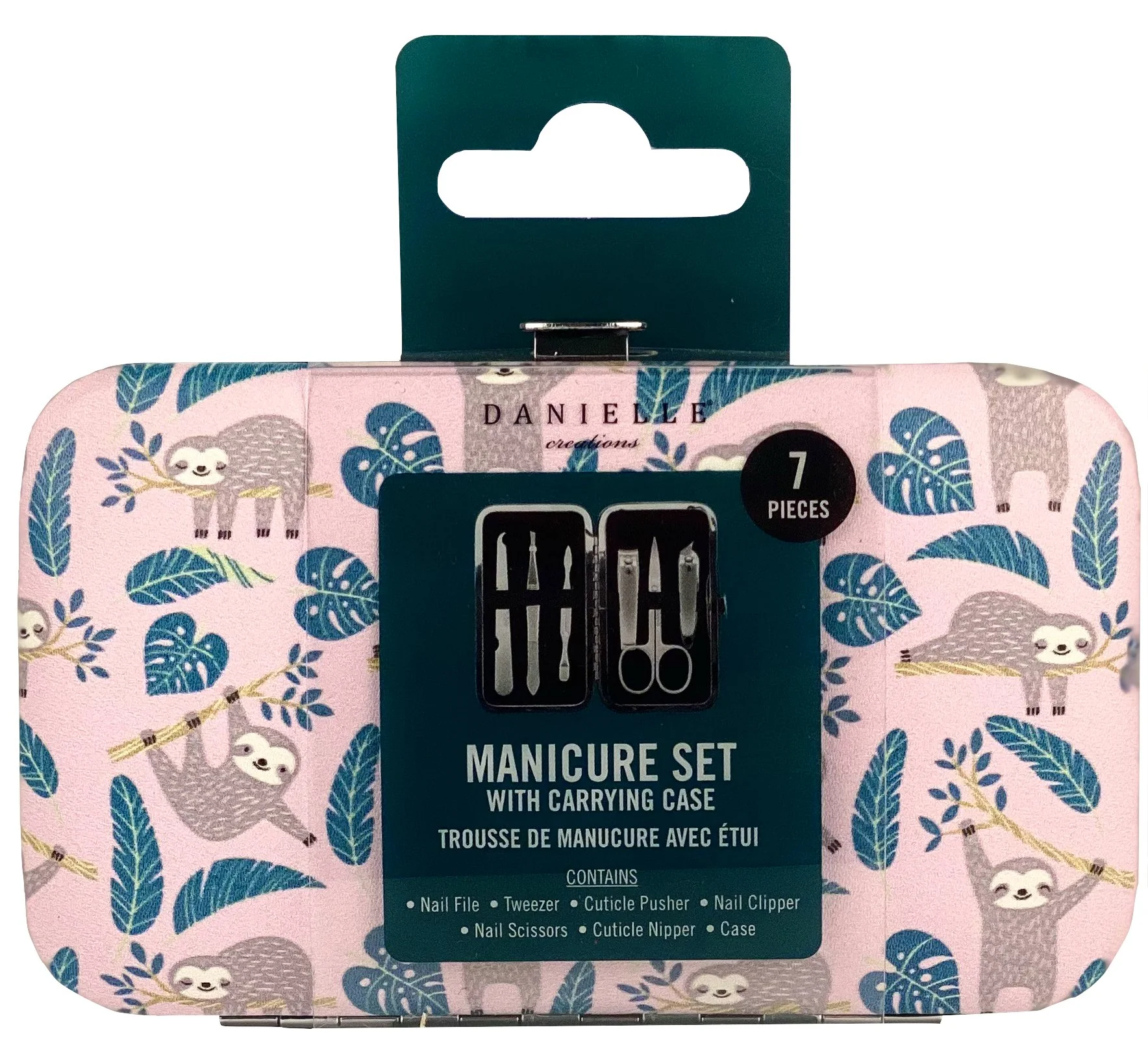 Danielle Creations Sloth Manicure 7 Piece Set Pink – Beauty Outlet